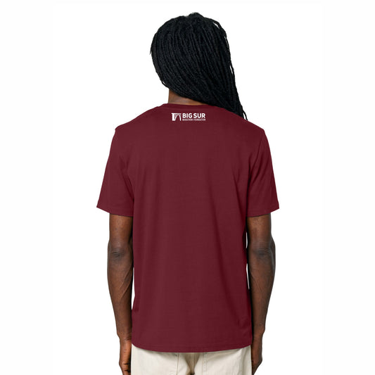 BSIM Adult Organic Cotton Tee -Burgundy- Taiko