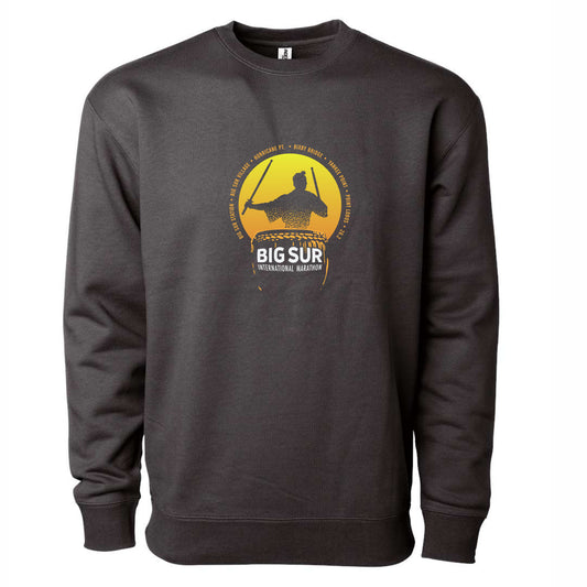 BSIM Adult Fleece Heavy Crew -Asphalt- Taiko