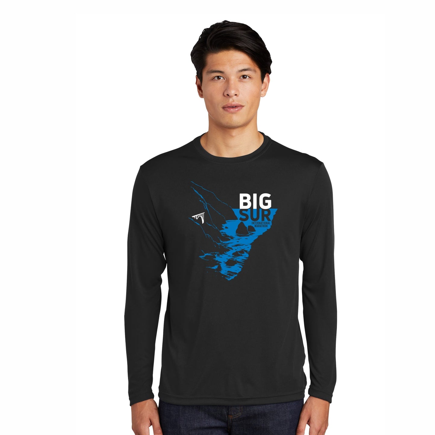 BSIM Men's LS Tech Tee -Black- Course