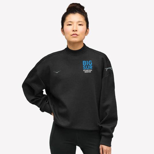 BSIM Women's HOKA Kaitoro Knit Crew -Black- Embroidery