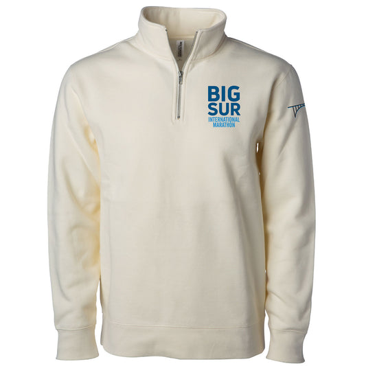BSIM Adult Fleece 1/4 Zip -Bone- Embroidery