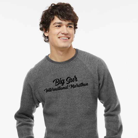 BSIM Adult Crew -Charcoal Heather- Center Embroidery