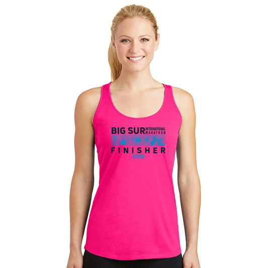 BSIM Women's Tech Singlet -Neon Pink- 2026 Finisher