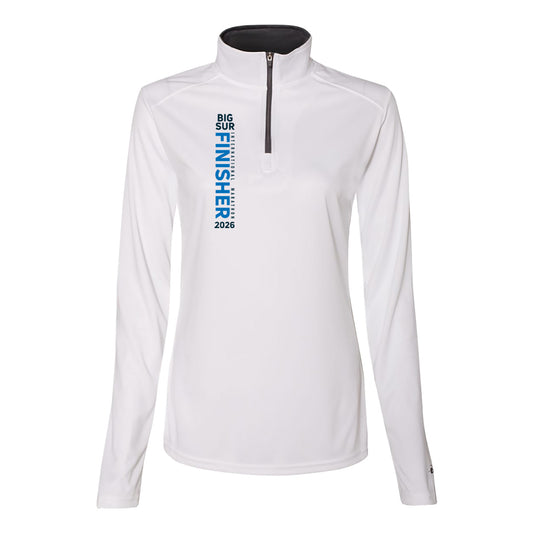 BSIM Women's Tech 1/4 Zip -White- 2026 Finisher