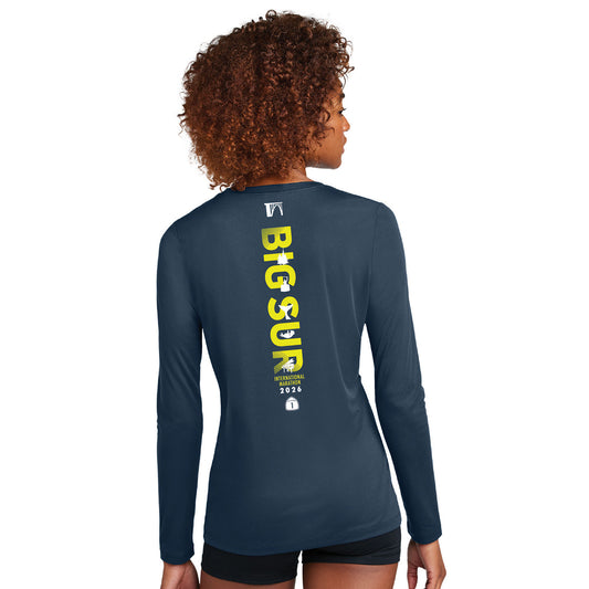 BSIM Women's LS Tech UPF50 Tee -Navy- 2026 Course