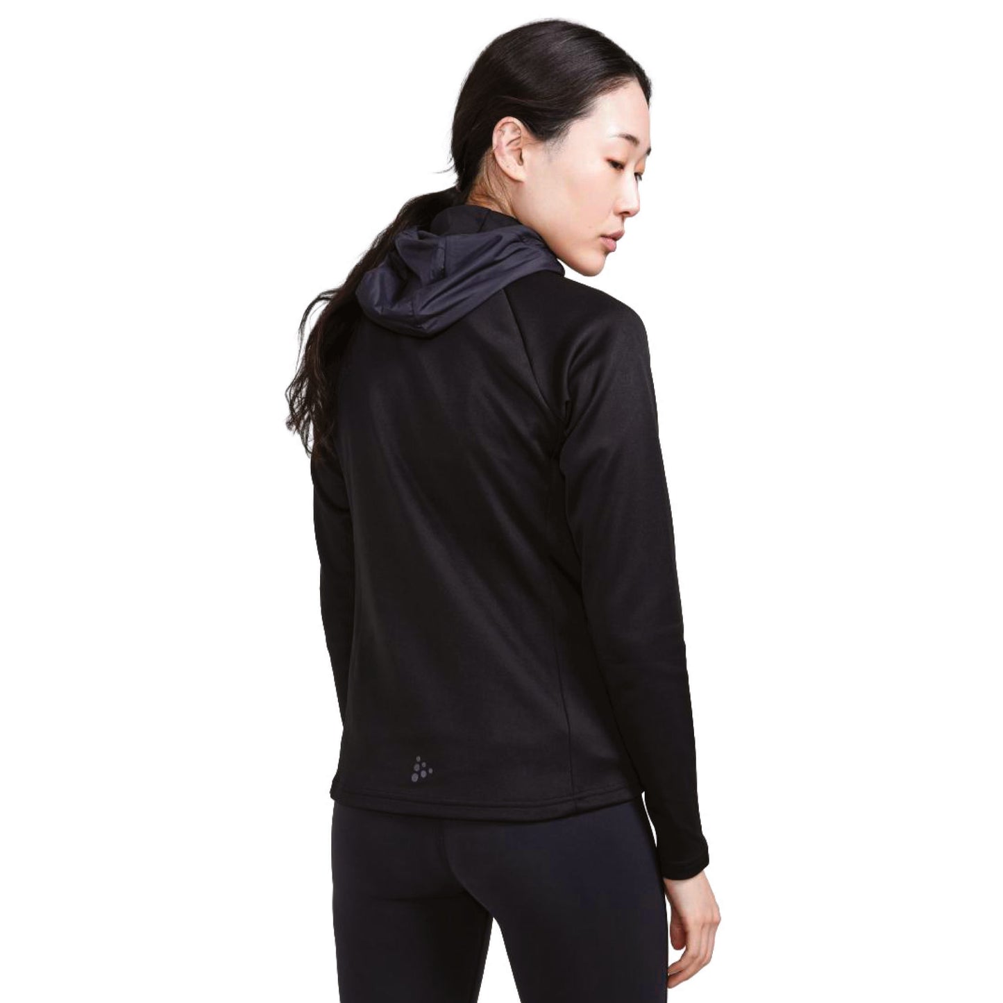 MBH Women's CRAFT Hooded Jacket -Black- Embr.