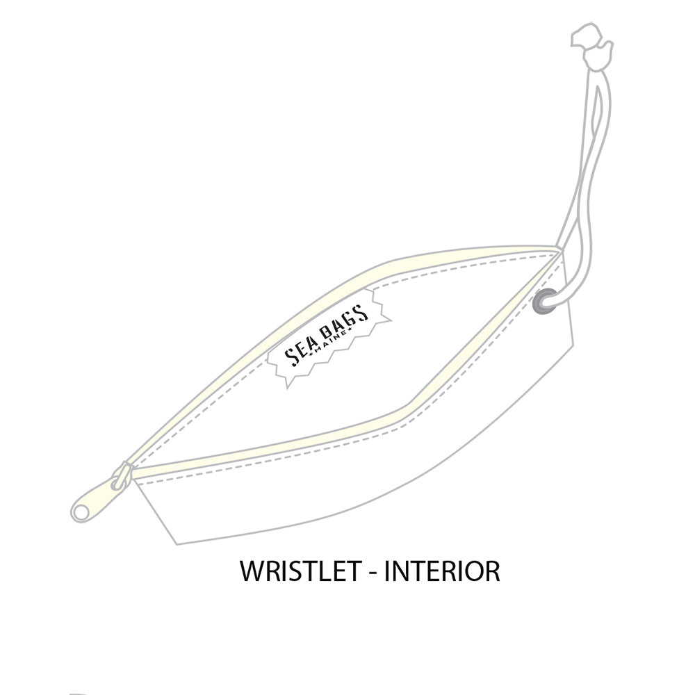 Big Sur International Marathon Wristlet Bag, Recycled Dacron Sail Material - BSIM Store