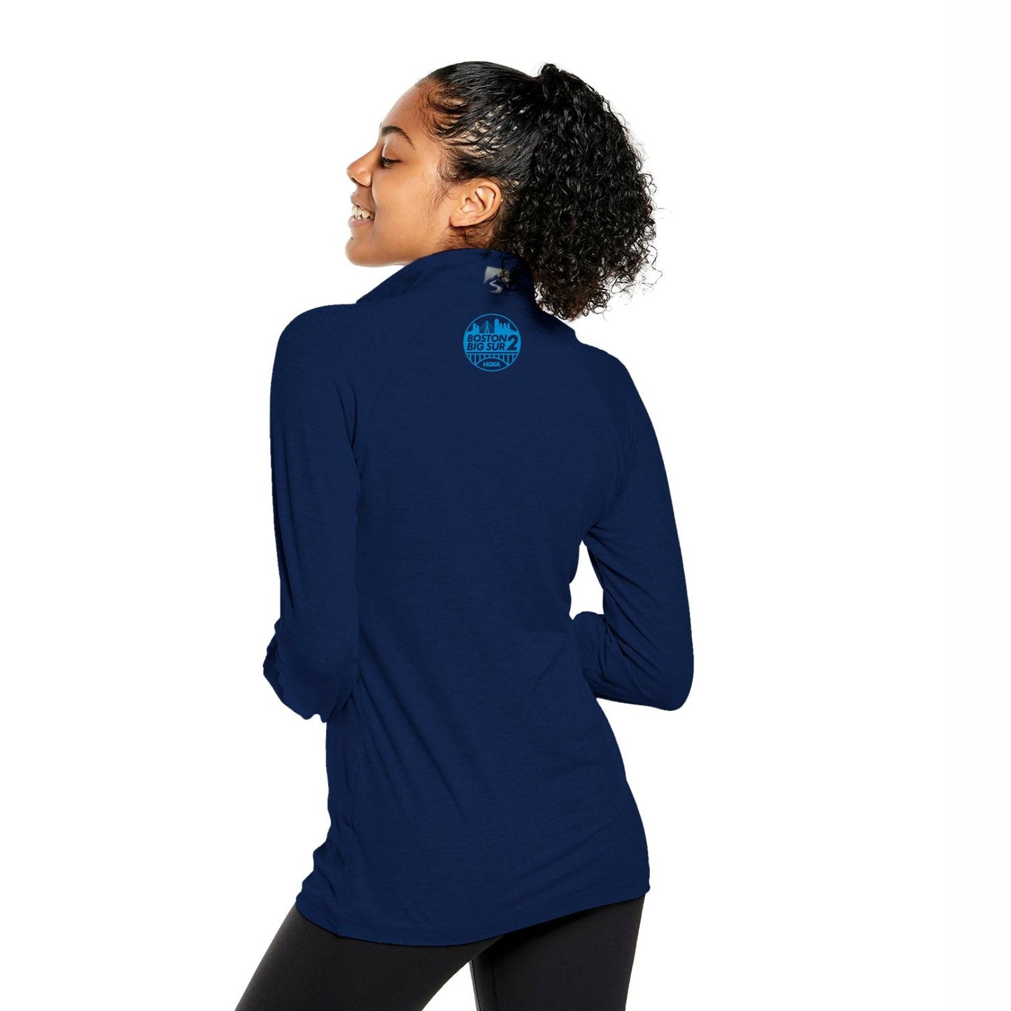 B2BS Women's Sueded Eco 1/4 Zip -Navy- Boston 2 Big Sur