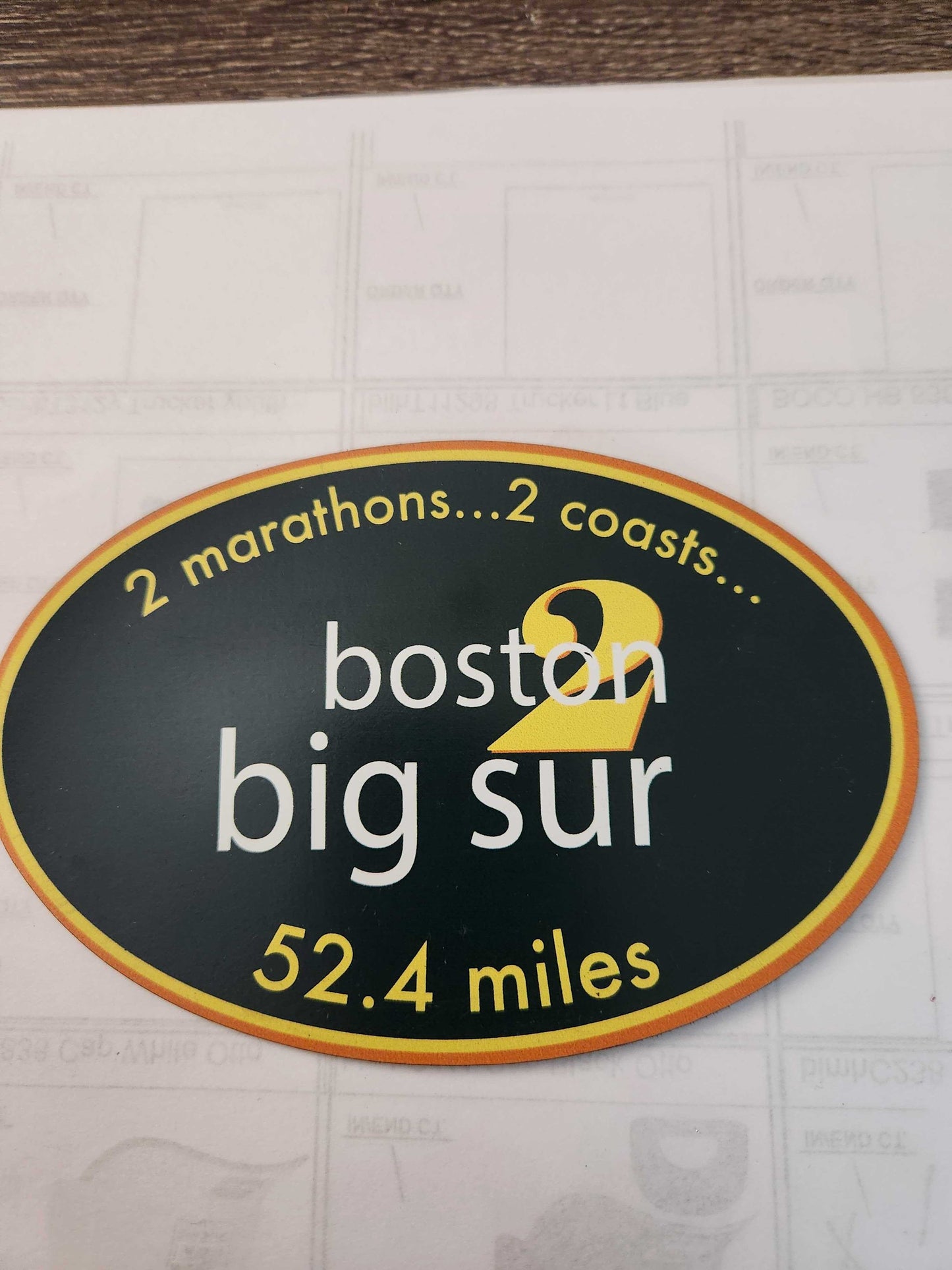 Boston 2 Big Sur Oval Magnet 52.4 Green