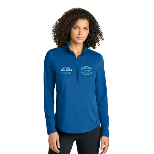 BIG SUR MARATHON FINISHER OGIO REGAIN 1/4-ZIP - CUSTOM EMBROIDERY WITH YOUR TIME