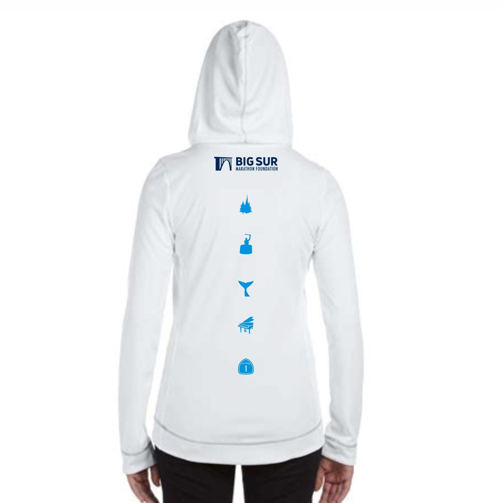 BSIM Women's ALO 1/2 Zip Hoody -White- LCP