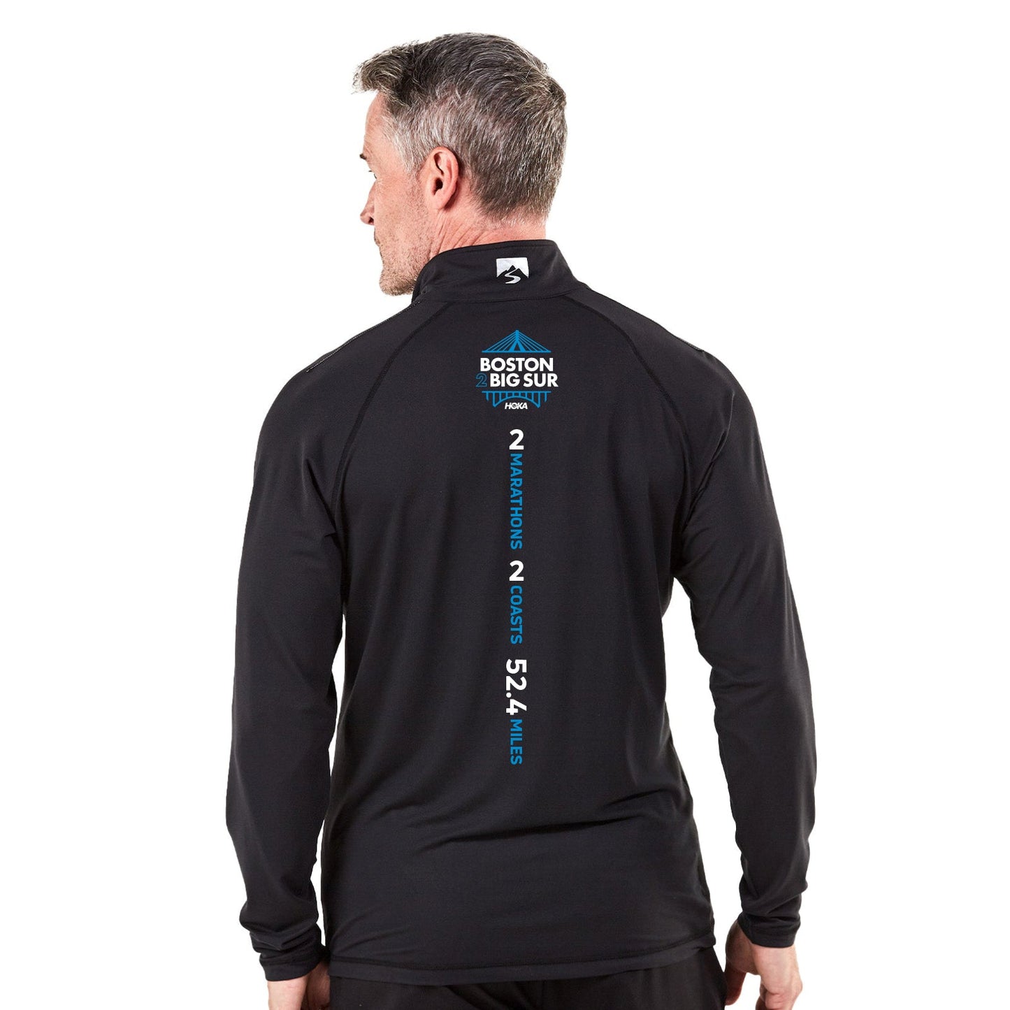 B2BS Men's Sueded Eco 1/4 Zip -Black- LCP