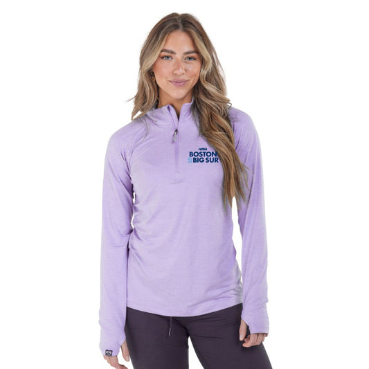 B2BS Women's Sueded Eco 1/4 Zip -Lavender- LCP