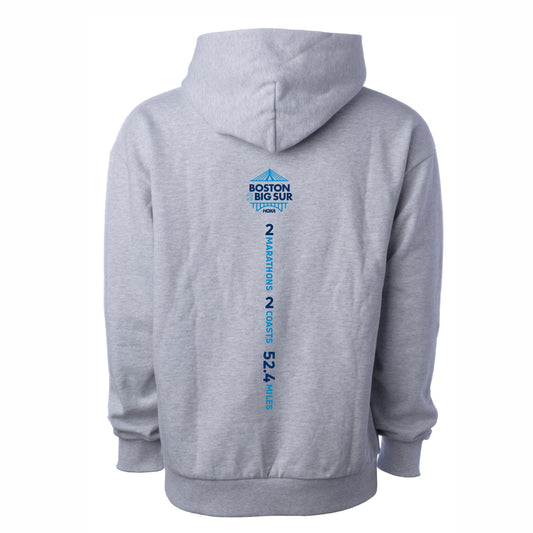 B2BS Unisex Boxy Fleece Hoody -Grey Heather- LCP