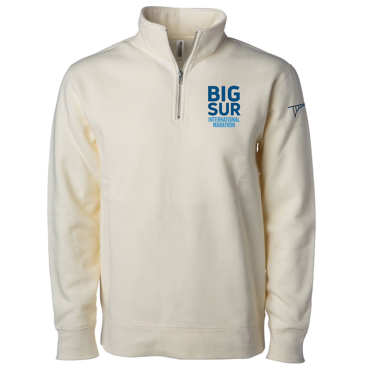BSIM Adult Fleece 1/4 Zip -Bone- Embroidery