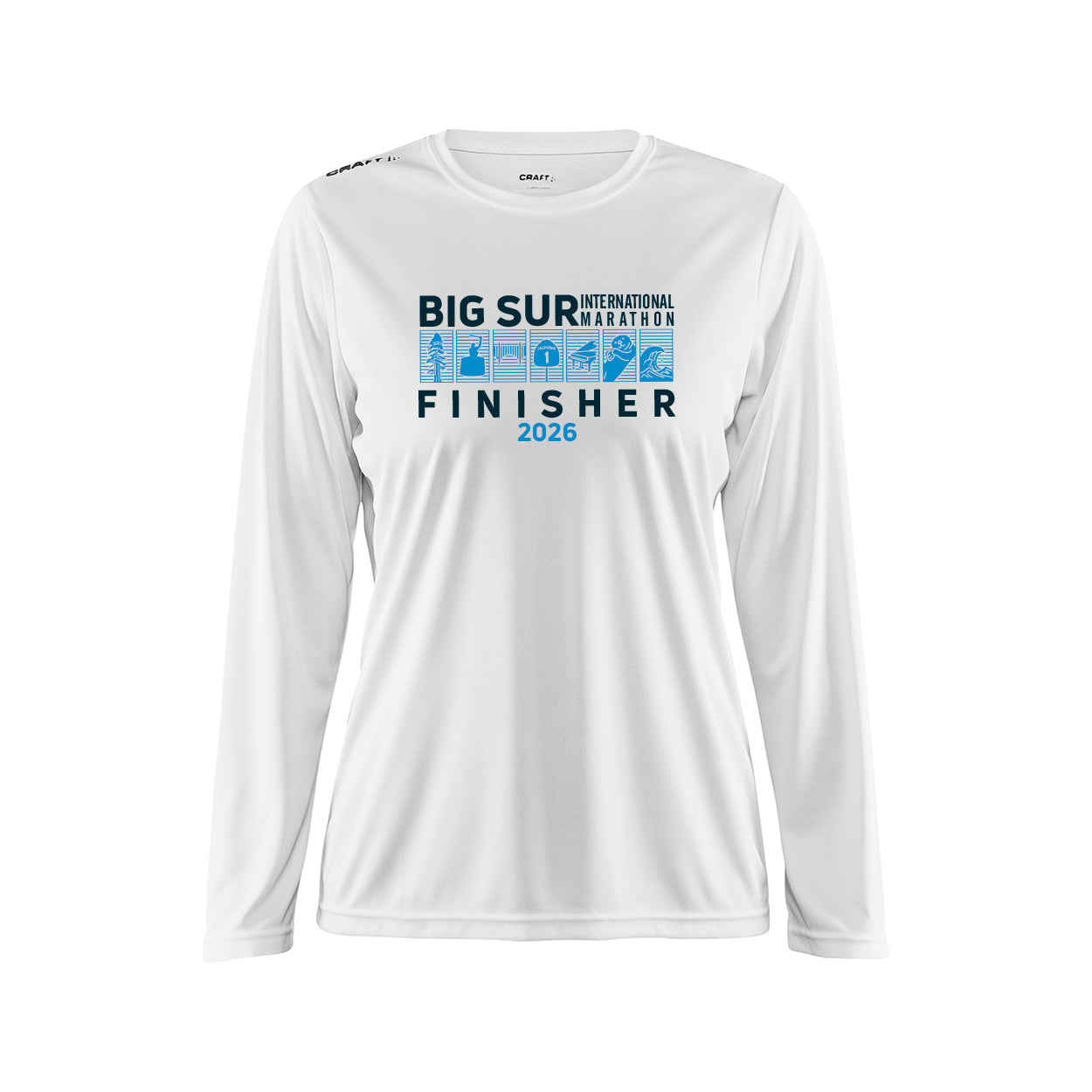 BSIM Women's LS Tech CRAFT Tee -White- 2026 Finisher