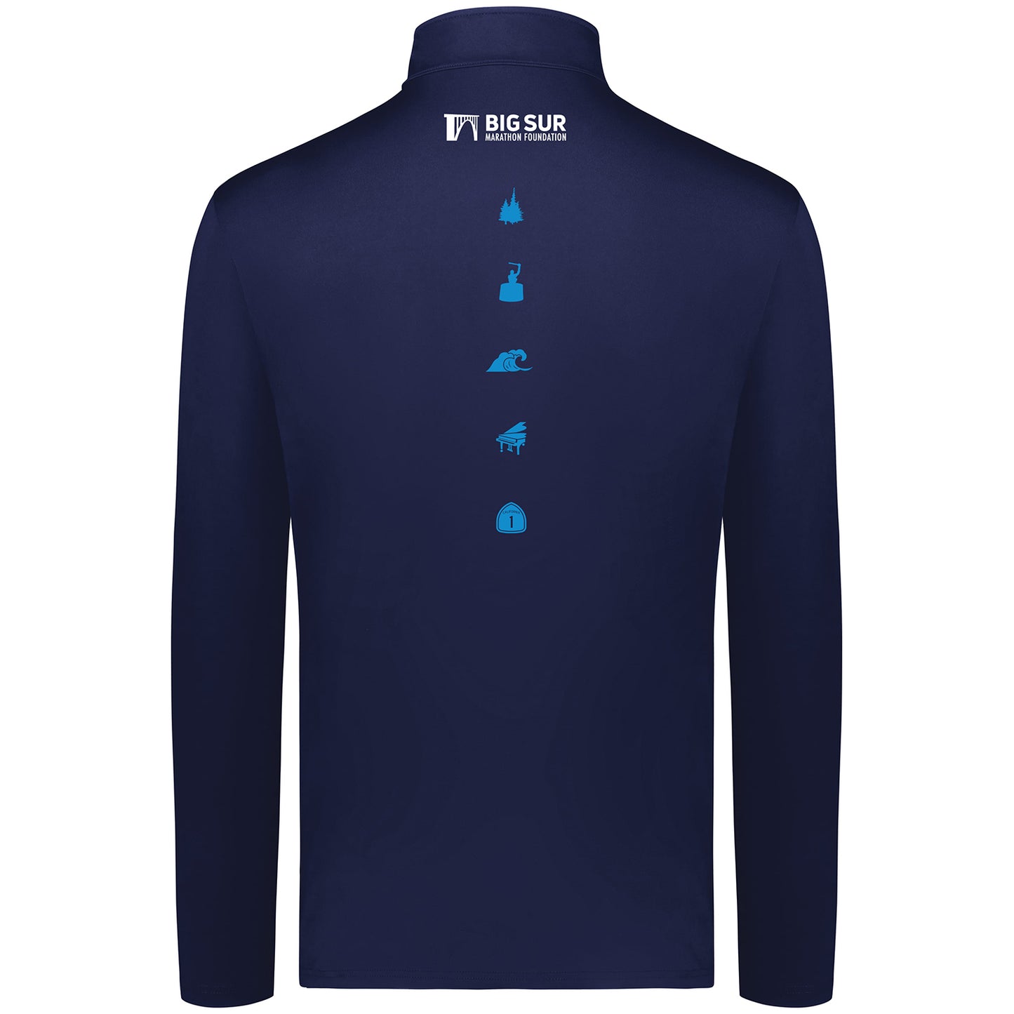 BSIM Men's UPF50 1/4 Zip -Navy- LCP