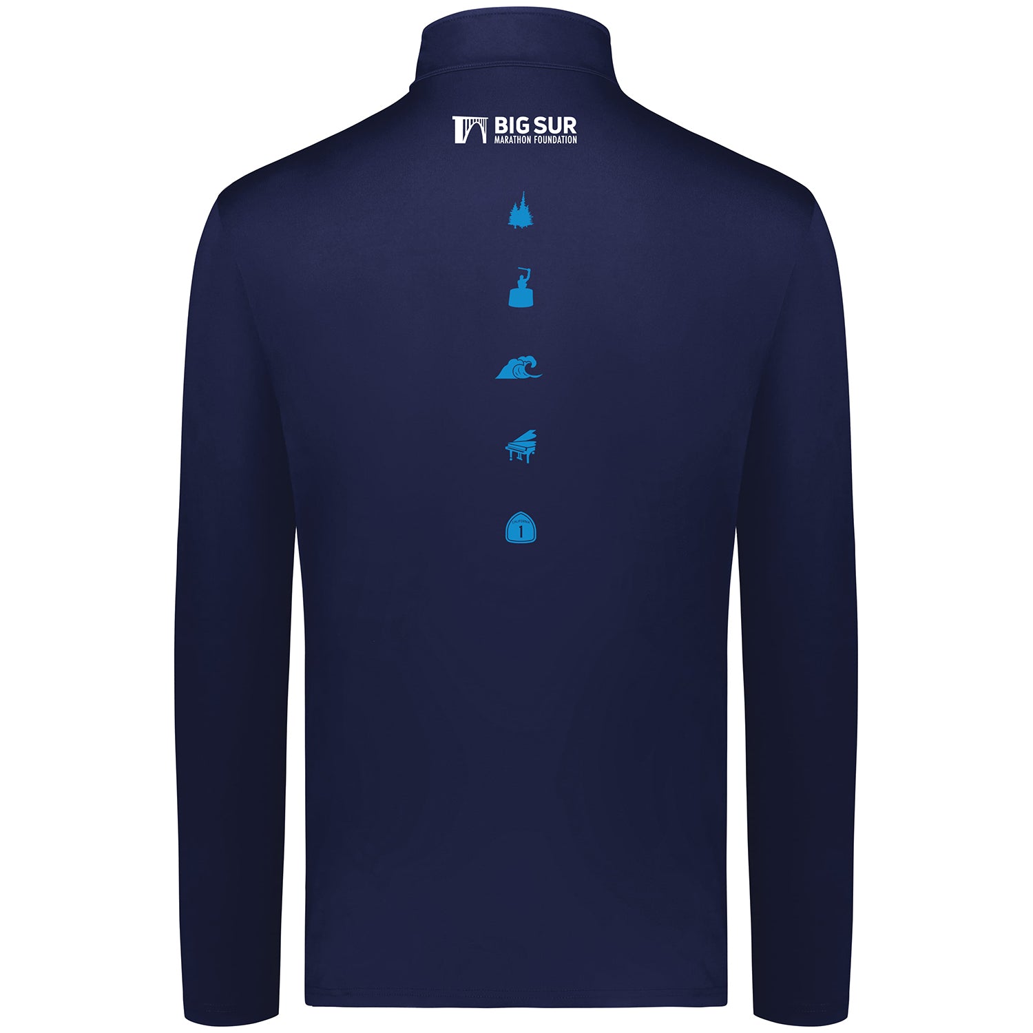 BSIM Men's UPF50 1/4 Zip -Navy- LCP