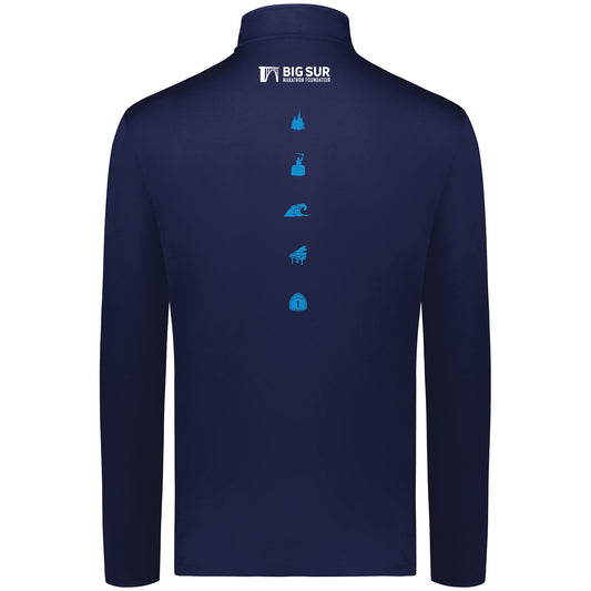 BSIM Men's UPF50 1/4 Zip -Navy- LCP