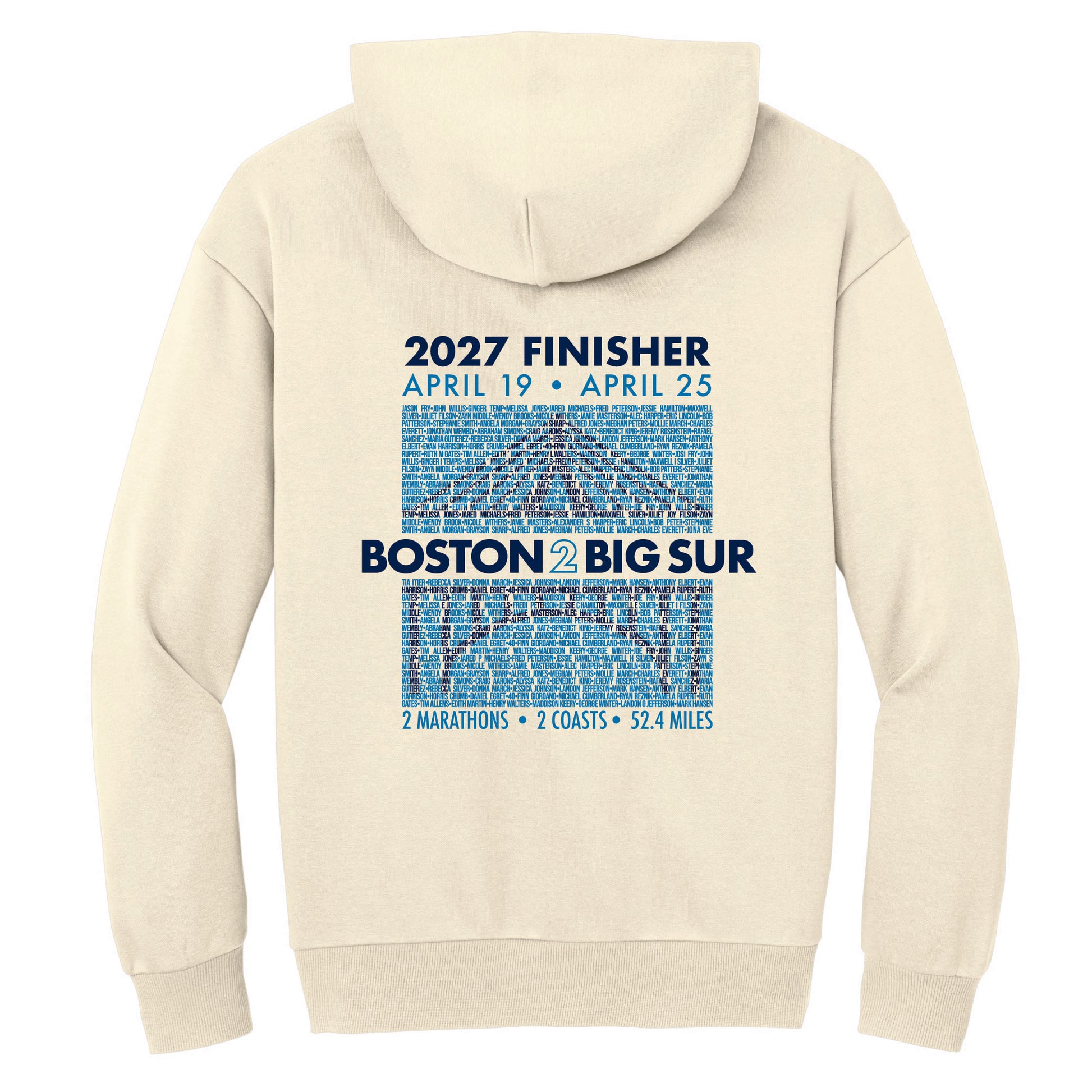 B2BS Adult Heavyweight Hoody -Griege- 2027 Finisher Names