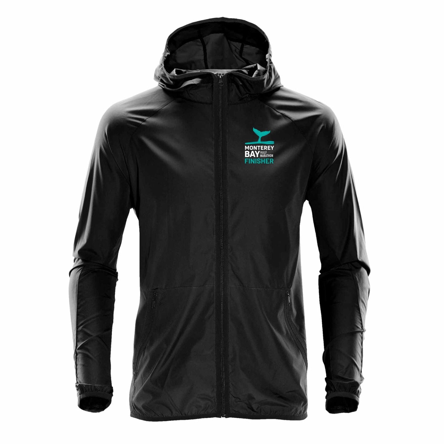MBH Men's DWR Zip Hooded Shell -Black- 2022 Finisher Embroidery