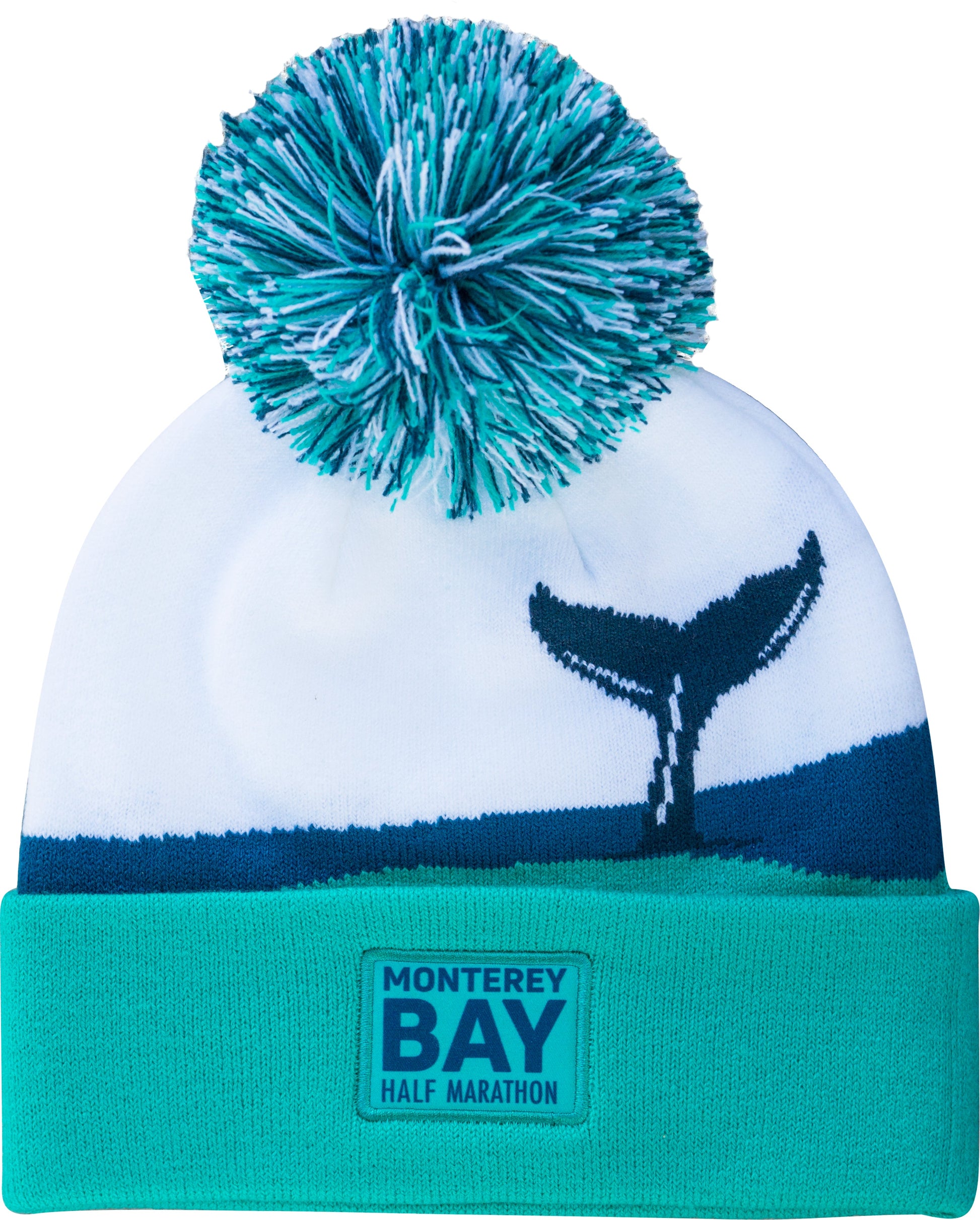 MBH Beanie - Pom-Pom -Green/White- Whaletail