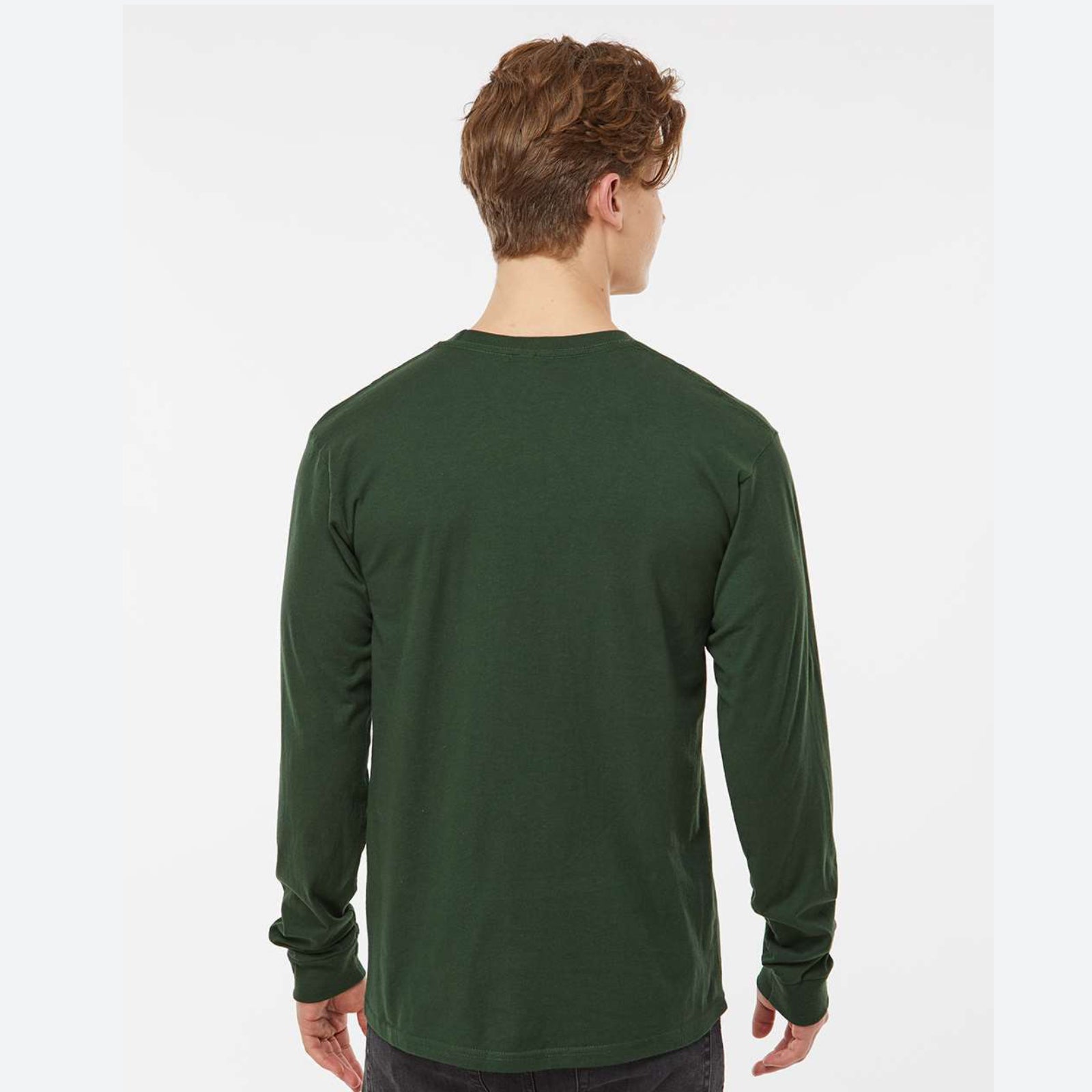 MBH Unisex LS Fashion Tee -Hunter Green- Waterfront