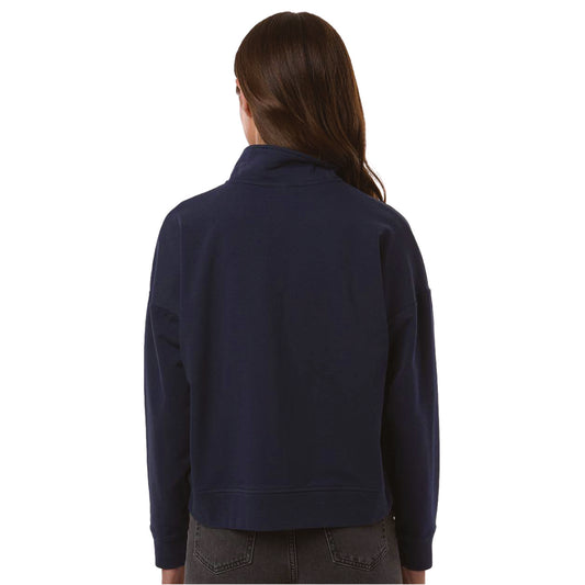 MBH Women's French Terry 1/4 Zip -Navy- Embr.