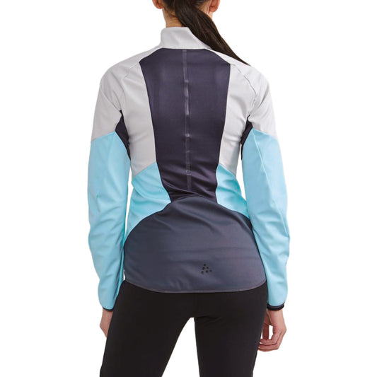MBH Women's CRAFT Zip Soft Shell -Ash/Area- Embr.
