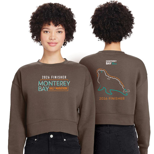 MBH Women's Crop Fleece Crew -Coffee- 2026 Finisher