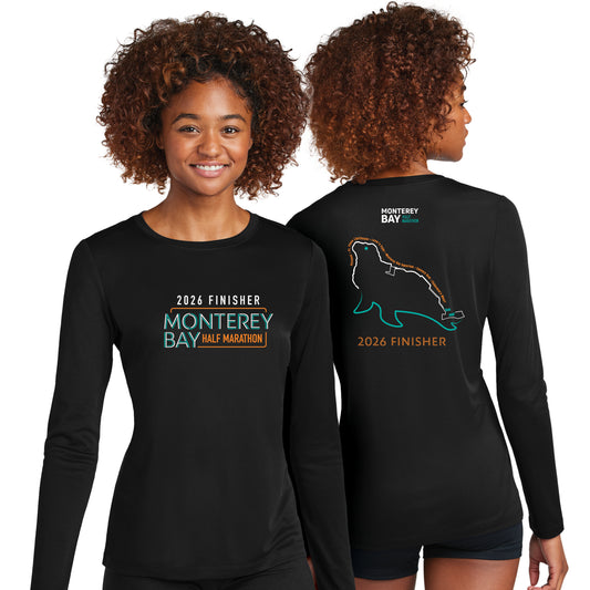 MBH Women's LS Tech Tee -Black- 2026 Finisher