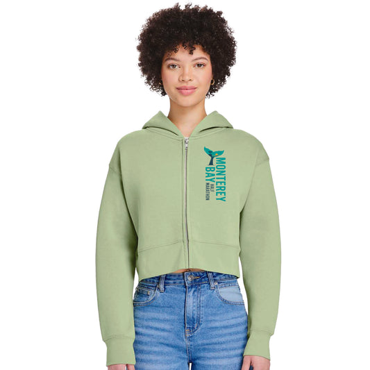 MBH Women's Fleece Crop Zip Hoody -Matcha- LCP