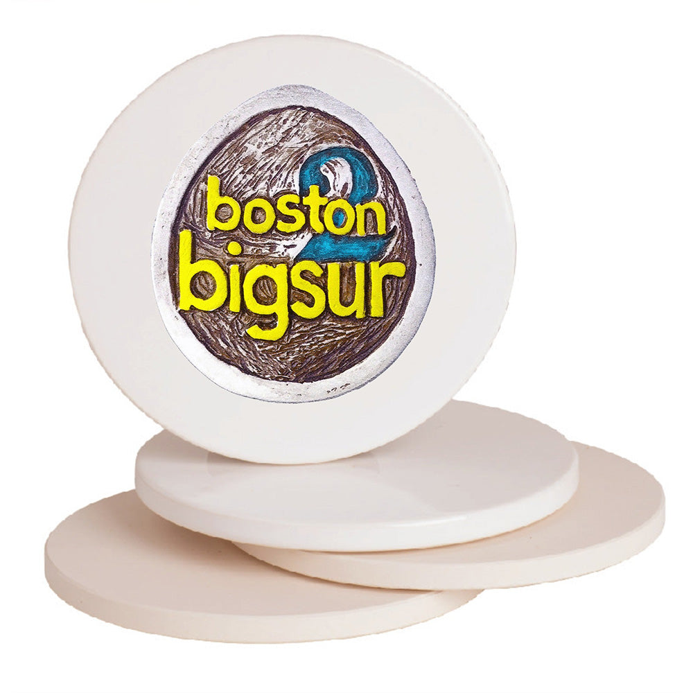 Boston 2 Big Sur Medal Stone Coaster - BSIM