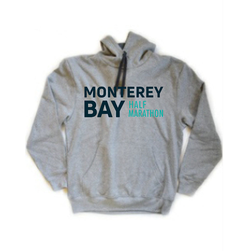 Monterey Bay Half Marathon Unisex Pullover Hoodie, Athletic Grey - BSIM Store