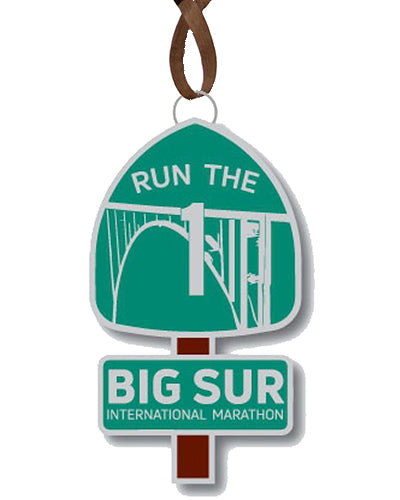 Big Sur Marathon Run The 1 Ornament, Metal - BSIM