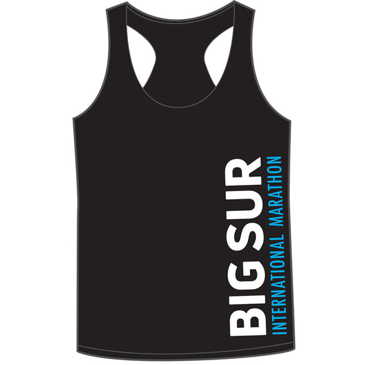 Big Sur International Marathon Women's Racerback Tank, Black - BSIM Store
