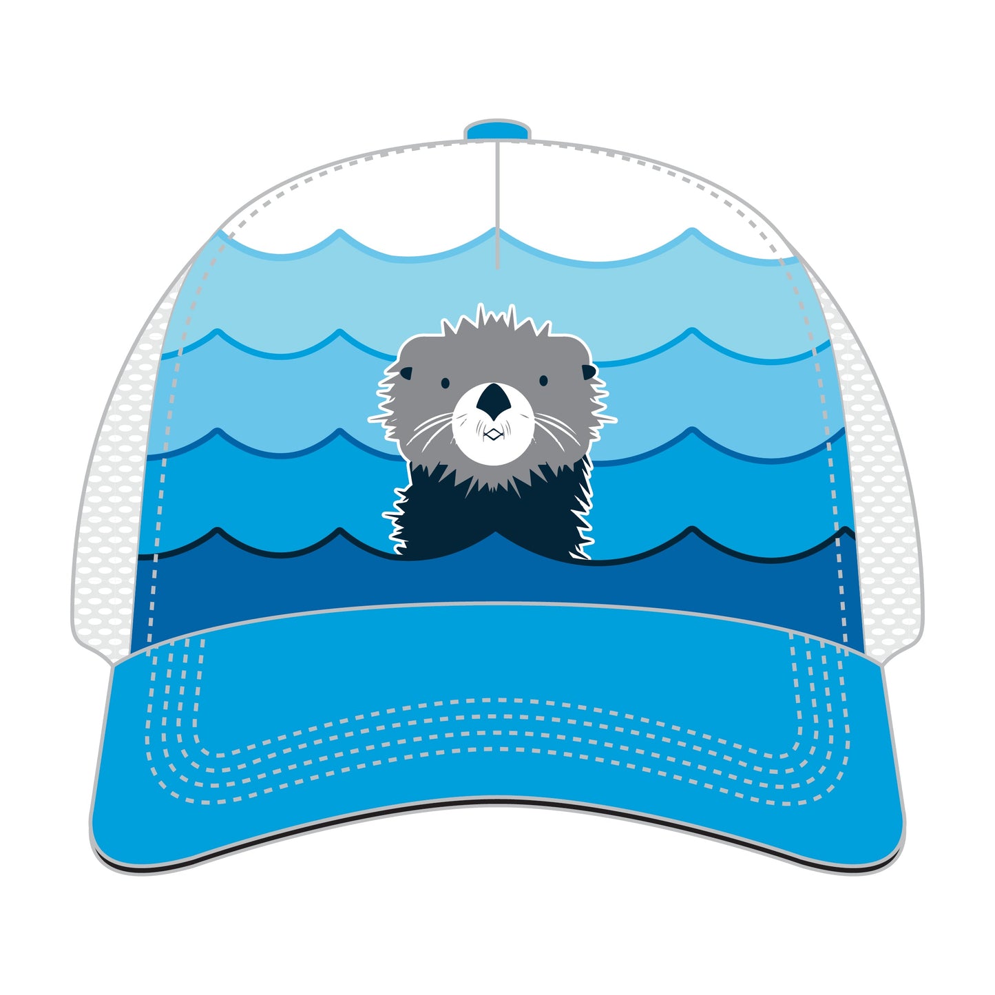 BSIM Youth Trucker - Youth 5-Panel Tech -Blue- Otter