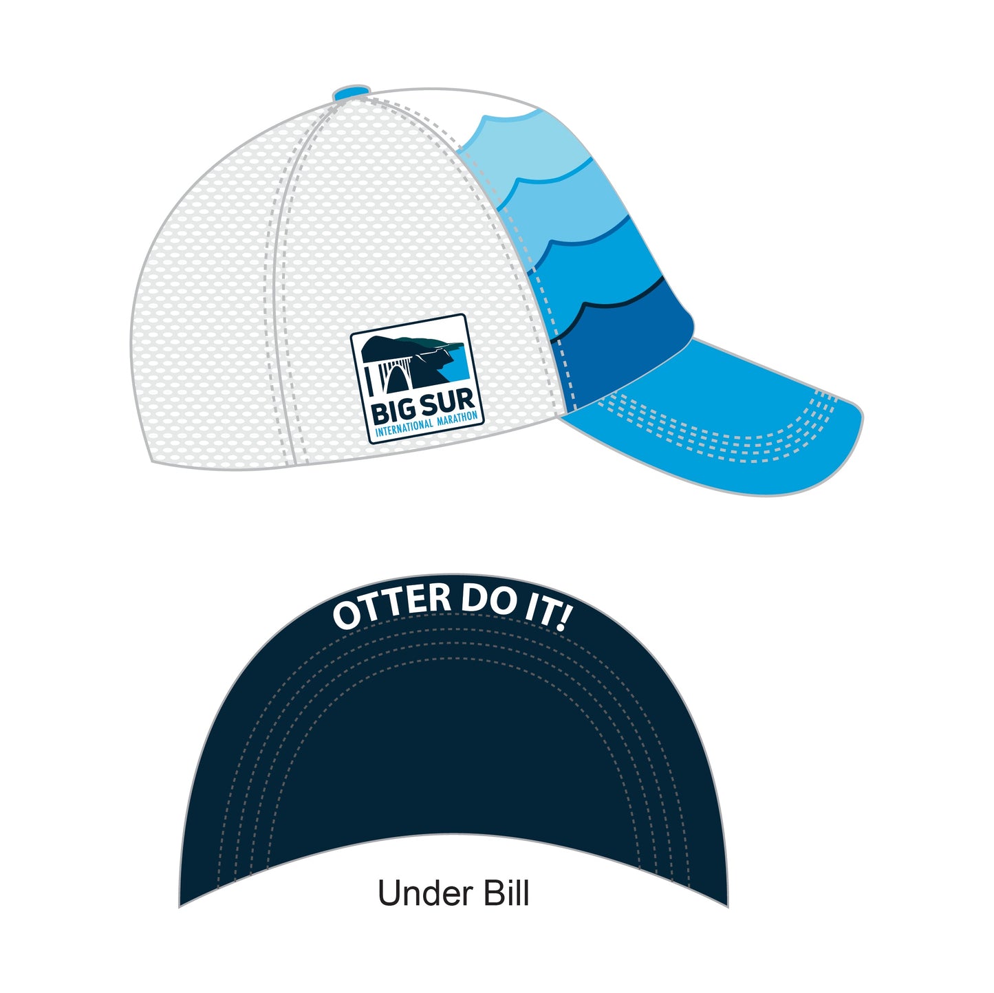 BSIM Youth Trucker - Youth 5-Panel Tech -Blue- Otter