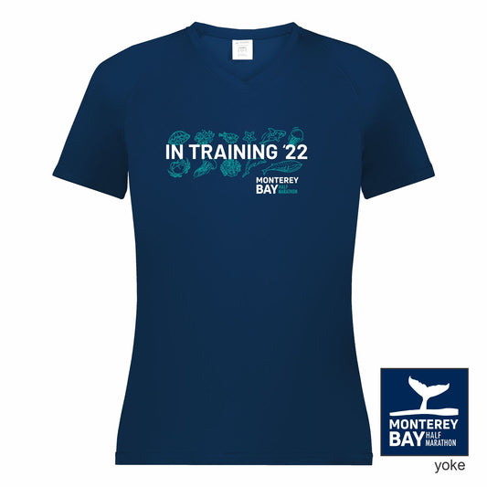 MBH Women's Tech Raglan V-Neck Tee -Navy- 2022 In Training