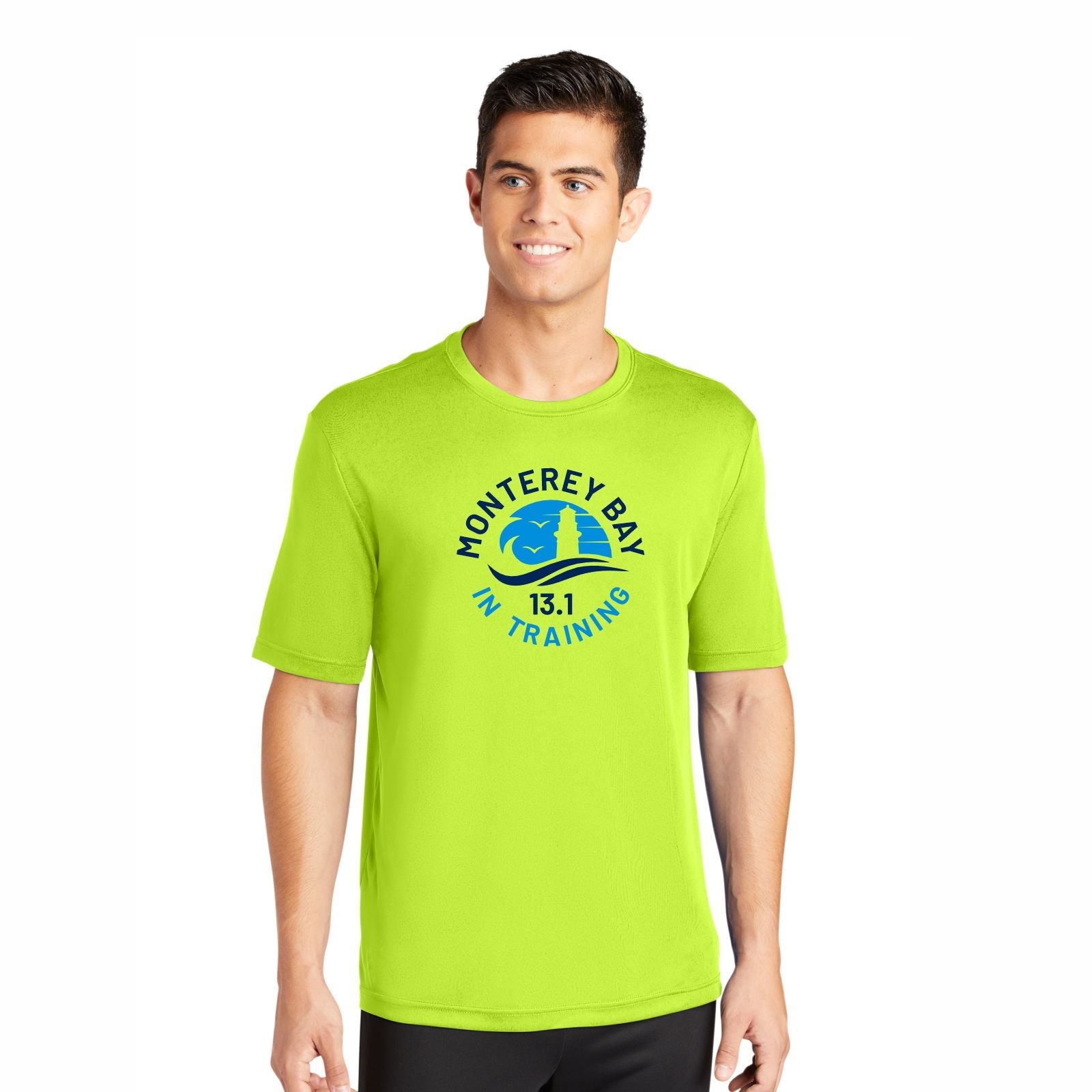 MBH Men's Tech UPF40+ Tee -Hi Viz- In Training – Big Sur Marathon ...